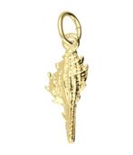 Gouden Schelp slakkenhuis klein kettinghanger, Verzenden, Nieuw