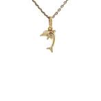 Gouden vintage dolfijn hanger 14 krt, Ophalen of Verzenden, Nieuw