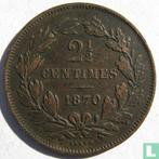 Luxemburg 2½ centime 1870 (met punt), Verzenden, Losse munt