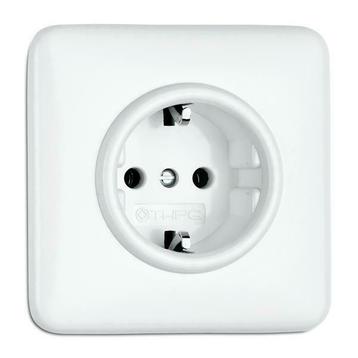 BAKELIET stopcontact wit inbouw I Gratis verzending! beschikbaar voor biedingen