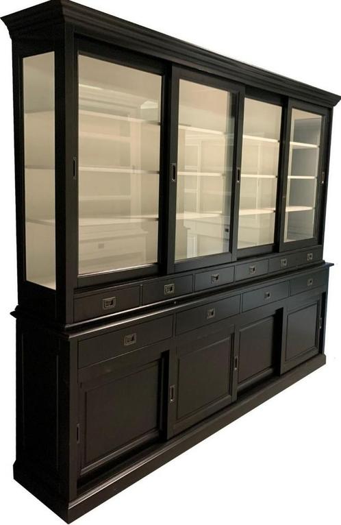 Buffetkast zwart Blaricum 265cm, Huis en Inrichting, Kasten | Buffetkasten, Ophalen of Verzenden