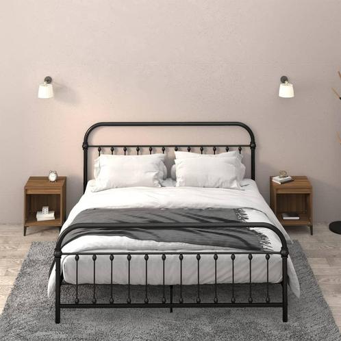 vidaXL Nachtkastjes 2 st 40x35x50 cm bruin eikenkleur, Huis en Inrichting, Slaapkamer | Nachtkastjes, Nieuw, Minder dan 45 cm