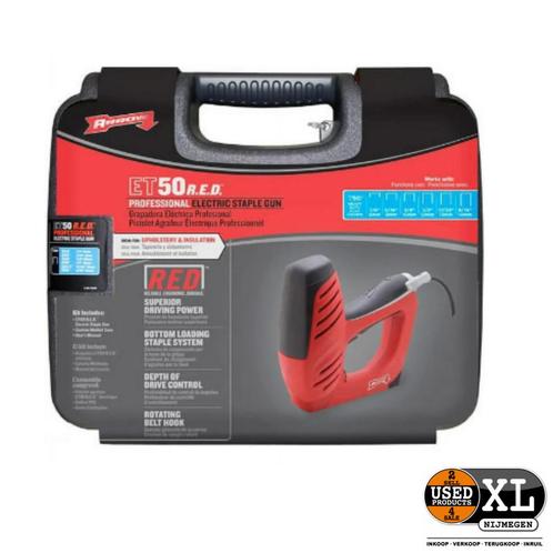 ARROW ET50R.E.D Electric Tacker Red | Nieuw in doos, Doe-het-zelf en Verbouw, Gereedschap | Handgereedschap, Nieuw, Ophalen of Verzenden
