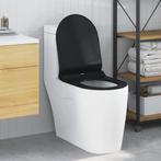 vidaXL Toiletzitting Zwart 48.5 x 36 x 5 cm Polypropyleen, Verzenden, Nieuw