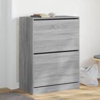 vidaXL Schoenenkast met 2 klaplades 80x42x108 cm grijs, Huis en Inrichting, Verzenden, Nieuw