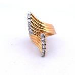 Armring - 18 karaat Geel goud - 0.40ct. tw. Diamant