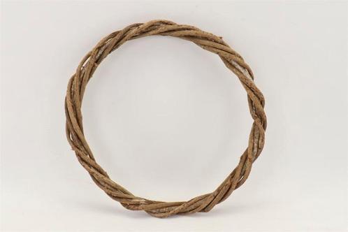 Krans ring twisted vine 25 cm 2 dik naturel van takken, Hobby en Vrije tijd, Knutselen, Nieuw, Ophalen of Verzenden