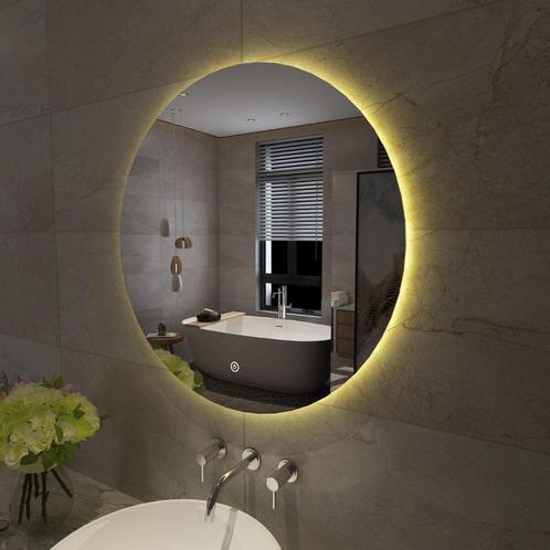 Badkamerspiegel Aqua Splash Luse Rond Inclusief Dimbare LED, Huis en Inrichting, Badkamer | Badkamermeubels, Spiegelkast, Nieuw