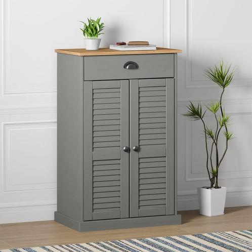 vidaXL Schoenenkast VIGO 60x35x96 cm massief grenenhout, Huis en Inrichting, Kasten | Schoenenrekken, Nieuw, Verzenden