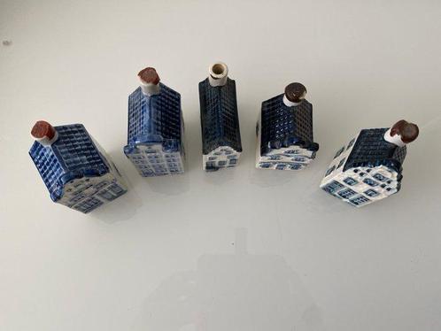 KLM-huisje - Rynbende - Vijf KLM-huisjes, Antiek en Kunst, Antiek | Wandborden en Tegels