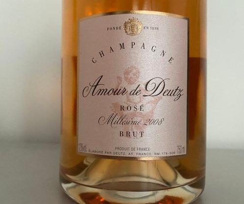 2008 Deutz, Amour de Deutz - Champagne Rosé - 1 Flessen, Verzamelen, Wijnen