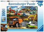 Bouwvoertuigen Puzzel (100 XXL stukjes) | Ravensburger -, Verzenden, Nieuw