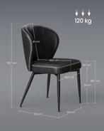 2x Eetkamerstoelen - kuipstoelen - kunstleer met stiksels -, Huis en Inrichting, Stoelen, Verzenden, Nieuw