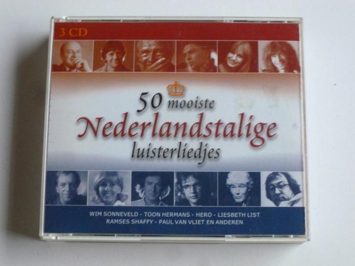 50 Mooiste Nederlandstalige Luisterliedjes (3 CD), Cd's en Dvd's, Cd's | Nederlandstalig, Zo goed als nieuw, Verzenden