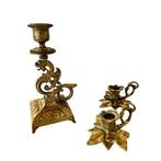 Taperstick (kleine blaker met een dunne pijp) (3) - Brons, Antiek en Kunst