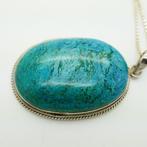 Zonder Minimumprijs - Halsketting Zilver - Chrysocolla, Nieuw