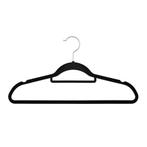 Fluwelen Kleerhangers / Kledinghanger - 50 Stuks - zwart - A, Verzenden, Nieuw