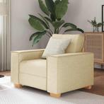 vidaXL Sofa Stoel Crème 60 cm Stof, Huis en Inrichting, Banken | Bankstellen, Verzenden, Nieuw, Stof