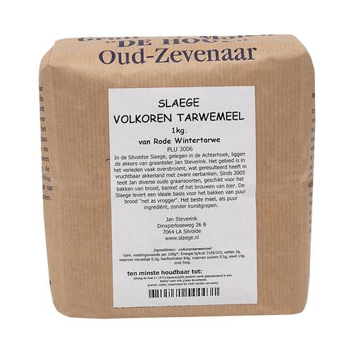 Slaege Volkoren Tarwemeel 1kg (van Rode Wintertarwe), Hobby en Vrije tijd, Taarten en Cupcakes maken, Nieuw, Verzenden