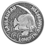 Tokelau Longfin Bannerfish 1 oz 2024 (10.000 oplage), Verzenden, Losse munt, Zilver