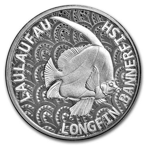 Tokelau Longfin Bannerfish 1 oz 2024 (10.000 oplage), Postzegels en Munten, Munten | Oceanië, Losse munt, Zilver, Verzenden