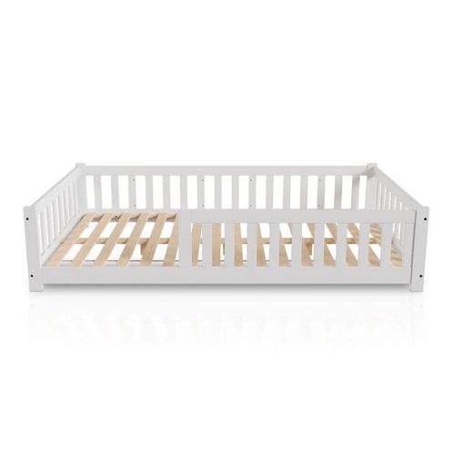 Kinderbed Naya - 120 x 200 cm - Wit, Kinderen en Baby's, Kinderkamer | Bedden, Nieuw, Verzenden