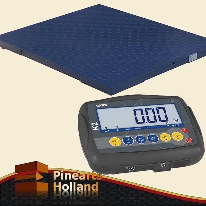 Gram 3 Ton Geijkte Pallet- en Vloerweegschaal (200 x 150cm), Witgoed en Apparatuur, Weegschalen, 500 gram of grover, 100 kg of meer