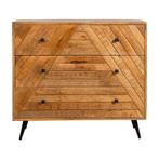 Dressoir Mangohout Fiona 90 cm, Nieuw, Industriële meubels, Overige houtsoorten, Verzenden