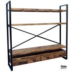 Britt 4 Drawer TV Bookshelf 180, Ophalen of Verzenden, Nieuw