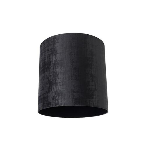 Velours lampenkap zwart cilinder 40/40/40, Huis en Inrichting, Lampen | Lampenkappen, 25 tot 50 cm, Overige vormen, Zwart, Nieuw