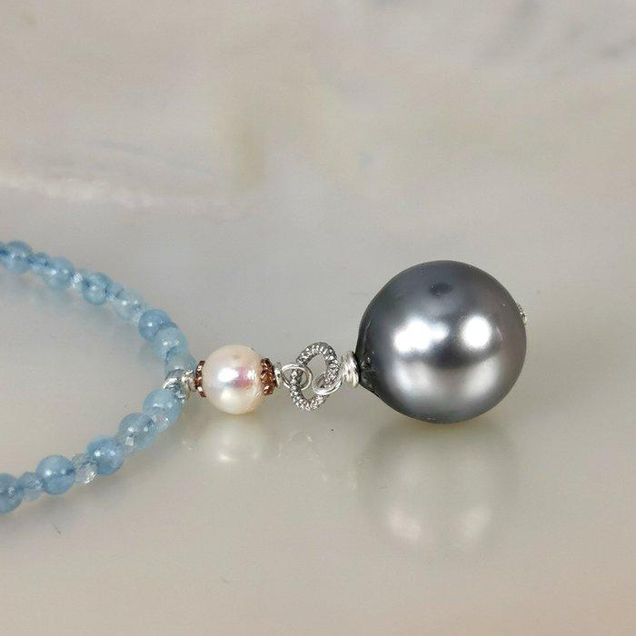 Halsketting - 18 karaat Geel goud Parel - Parel -, Sieraden, Tassen en Uiterlijk, Kettingen