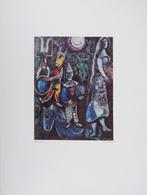Marc Chagall (1887-1985) - Mariée et saltimbanques (Jeux du, Antiek en Kunst