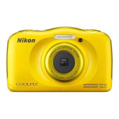Nikon Coolpix S33 Waterdichte Digitale Compact Camera - Geel, Audio, Tv en Foto, Fotocamera's Digitaal, Zo goed als nieuw, Verzenden