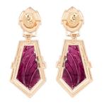 Oorbellen - 14 karaat Geel goud - 25.96ct. tw. Toermalijn -, Sieraden, Tassen en Uiterlijk, Oorbellen, Nieuw