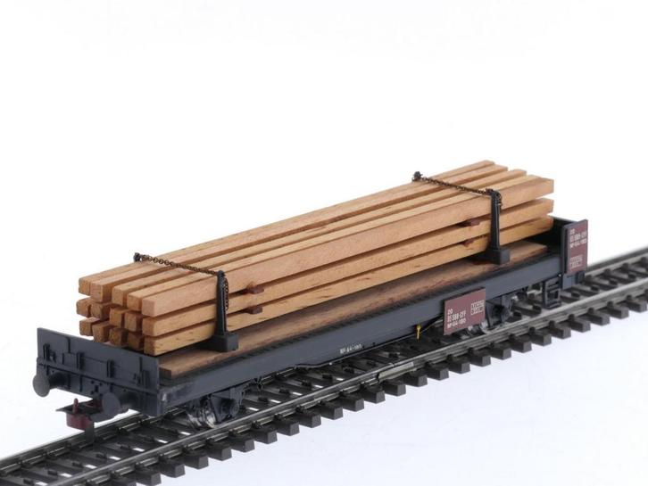 Schaal H0 Metropolitan 8020 Houten Ladingwagon KP Bios-Ho..., Hobby en Vrije tijd, Modeltreinen | H0, Gelijkstroom, Wagon, Gebruikt
