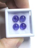 Tanzanieten van 100% natuurlijke oorsprong Cabochon- 1.86 g, Verzamelen, Mineralen en Fossielen
