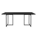*WOONWINKEL* Eettafel Visgraat Zwart, Huis en Inrichting, Tafels | Eettafels, Verzenden, Nieuw