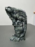 Steatiet Exquise handgemaakte leguaansculptuur speksteen -
