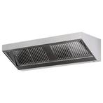 GGM Gastro | Wandafzuigkap - 2200mm - met lamellenfilters &, Wandschouwkap, Verzenden, Nieuw, Inbouw