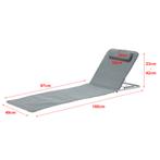 [en.casa] Strandmat Cellorigo met rugleuning set van 2 donke, Verzenden, Nieuw