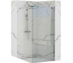Douchewand helder glas 8mm chroom vlak profiel Rea anti kalk, Nieuw, Glasplaat, Veiligheidsglas, 80 tot 120 cm