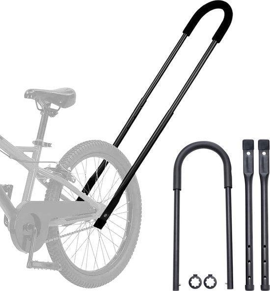 2dekans | Duwstang voor kinderfiets - Universeel - Zwart -, Fietsen en Brommers, Fietsaccessoires | Overige Fietsaccessoires, Zo goed als nieuw
