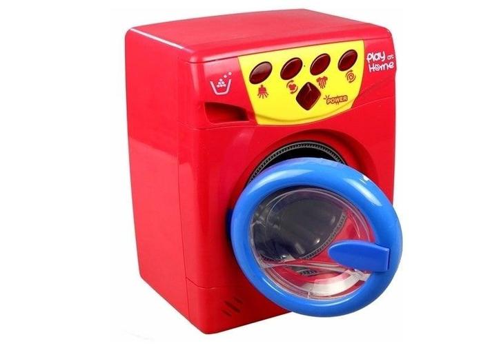 Speelgoed wasmachine - licht & geluid - 19x16x29 cm, Kinderen en Baby's, Speelgoed | Educatief en Creatief, Nieuw, Ophalen of Verzenden