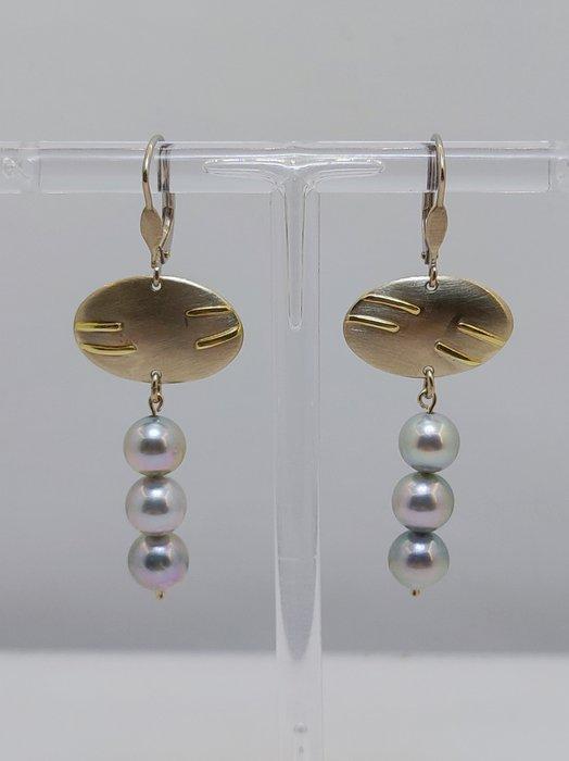 Zonder minimumprijs - Cocktail oorbellen - 14 karaat Geel, Sieraden, Tassen en Uiterlijk, Antieke sieraden