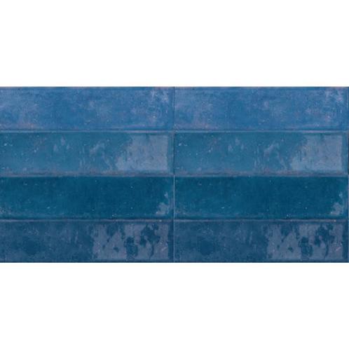 Wandtegel Mykonos Mallorca 7.5x30 cm Sky (prijs per m2), Doe-het-zelf en Verbouw, Tegels, Ophalen of Verzenden