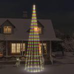vidaXL Vlaggenmast kerstboom 1134 LEDs meerkleurig 800 cm, Diversen, Kerst, Verzenden, Nieuw