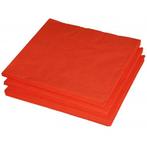 Oranje lunch servetten 25x stuks - Servetten, Hobby en Vrije tijd, Verzenden, Nieuw