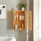 Badkamerkast Järfälla 54,5x37x16 cm bamboe naturel [en.casa], Huis en Inrichting, Badkamer | Badkamermeubels, Verzenden, Nieuw