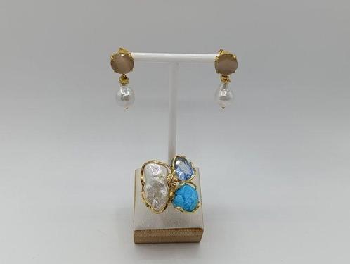 Zonder Minimumprijs - 2-delige sieradenset Zilver,, Sieraden, Tassen en Uiterlijk, Antieke sieraden