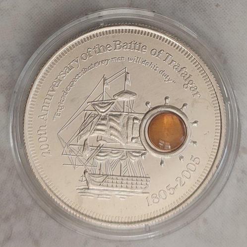 Cookeilanden. 1 Dollar 2005 200th Anniversary of the Battle, Postzegels en Munten, Munten | Europa | Niet-Euromunten